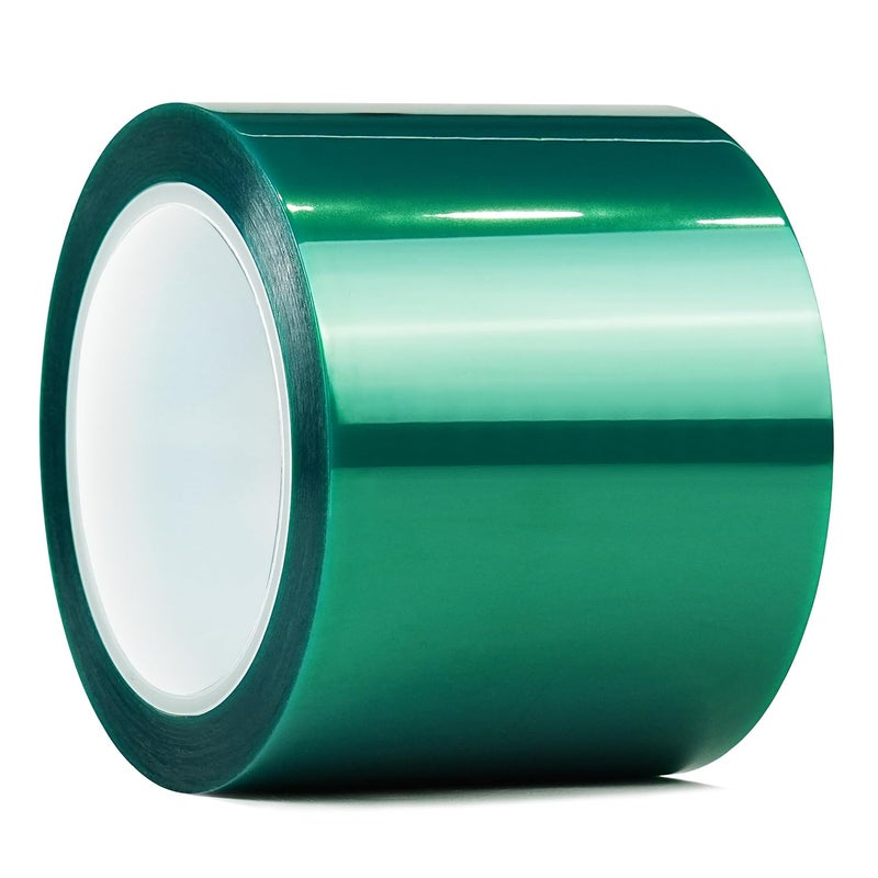 CHUANGSEED Heat Resistance Tape for Resin Molds, Powder Coating, Circuit Borads, Adhesive Residue-Free High Temp Masking Tape Epoxy Release -3inches x 66m（216FT） - Image 1